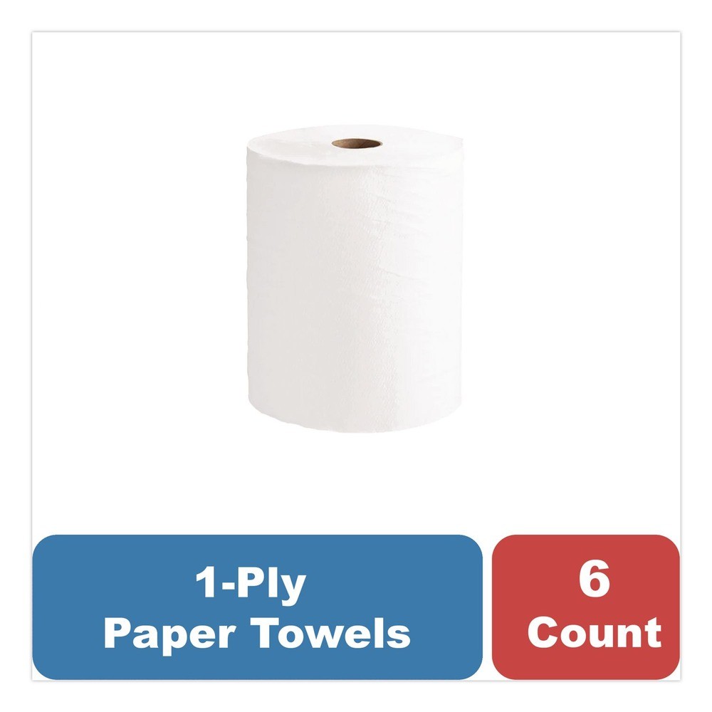 Scott 56158 8″ x 800′ 1-Ply Hard Roll Paper Towels – White (6/CT) New