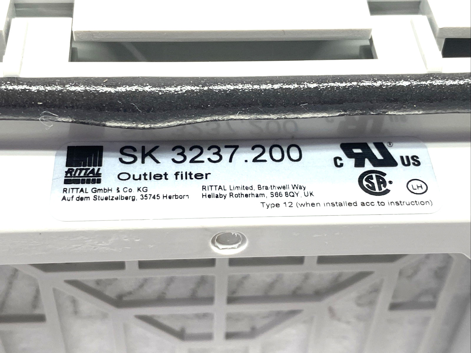 Rittal SK 3237200 Standard Ventilation Outlet Filter, For 92mm x 92mm Cut-Out
