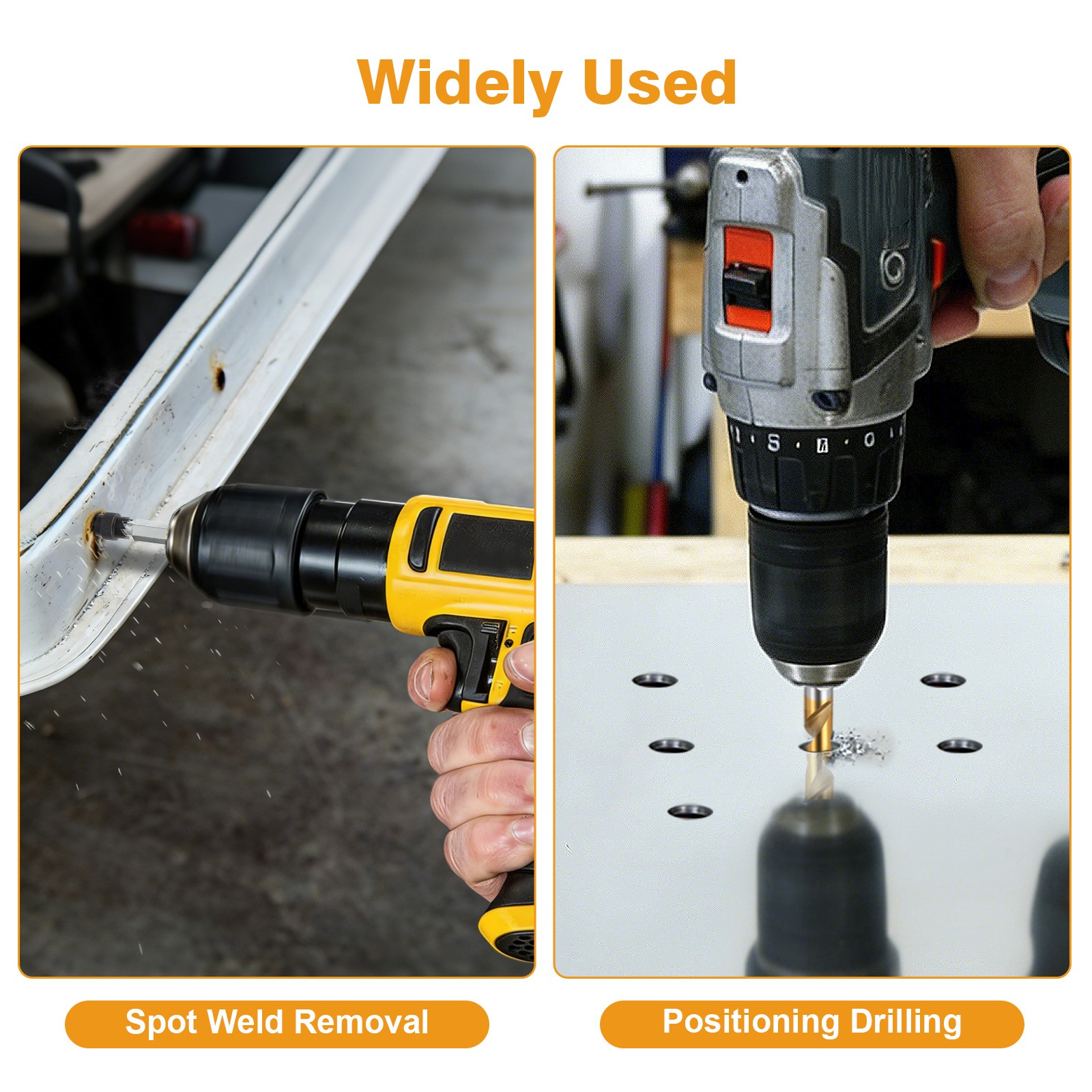 13x Spot Weld Cutter Set Double Sided 3/8″ 5/16″ Spot Welding Remover Drill Bits