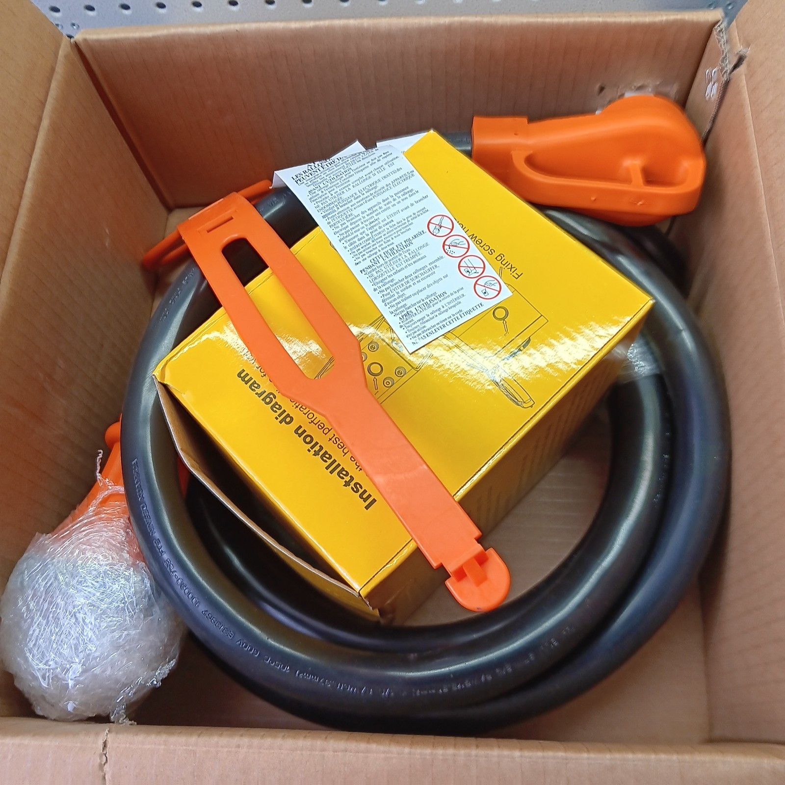 50 Amp Generator Cord and Power Inlet Box 15 Feet RV Extension Cord (bn)