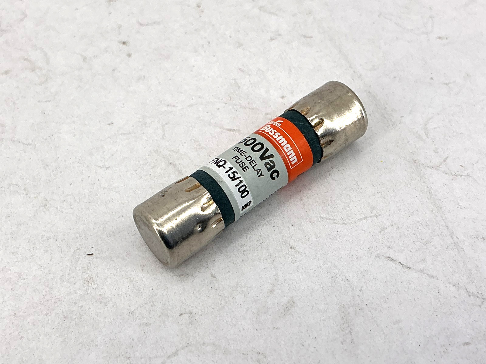 New Bussmann FNQ-15/100 500Vac Time-Delay Fuse 15/100A 500V Box of 10