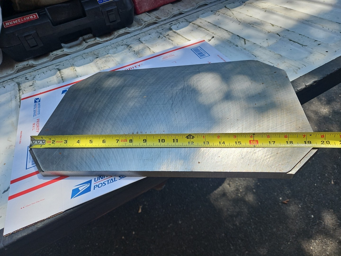 A572 Grade 50 Blanchard Ground Steel Plate 19-5/8″Long X 12″ Wide .626″ Thick