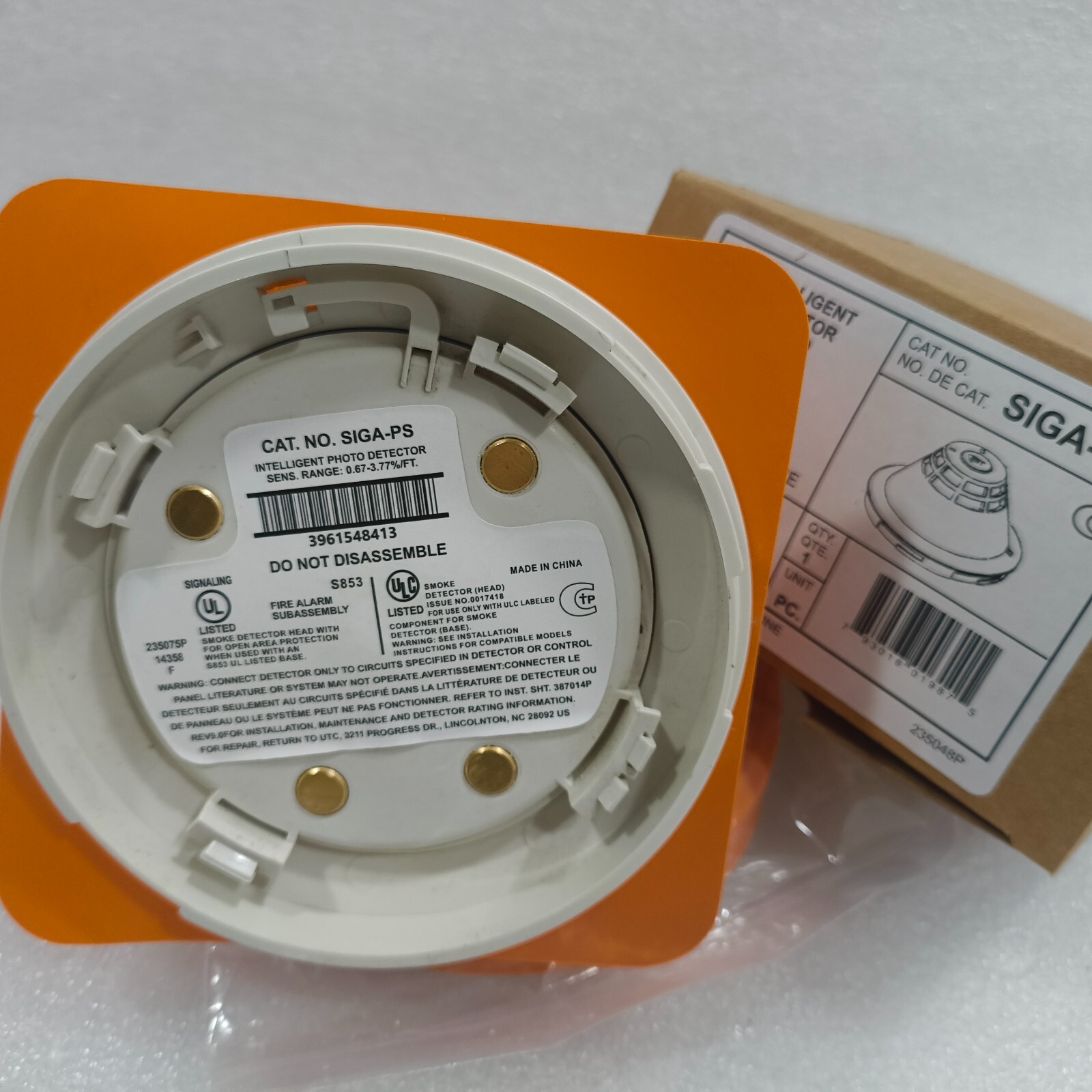 NEW EDWARDS EST SIGA-PS PHOTOELECTRIC DETECTOR FIRE ALARM