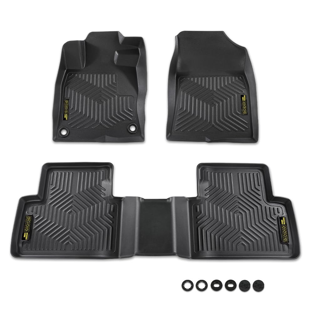 TPE Floor Mats for Insight Civic 2016-2021 All Weather 1st 2nd Row 3PCS