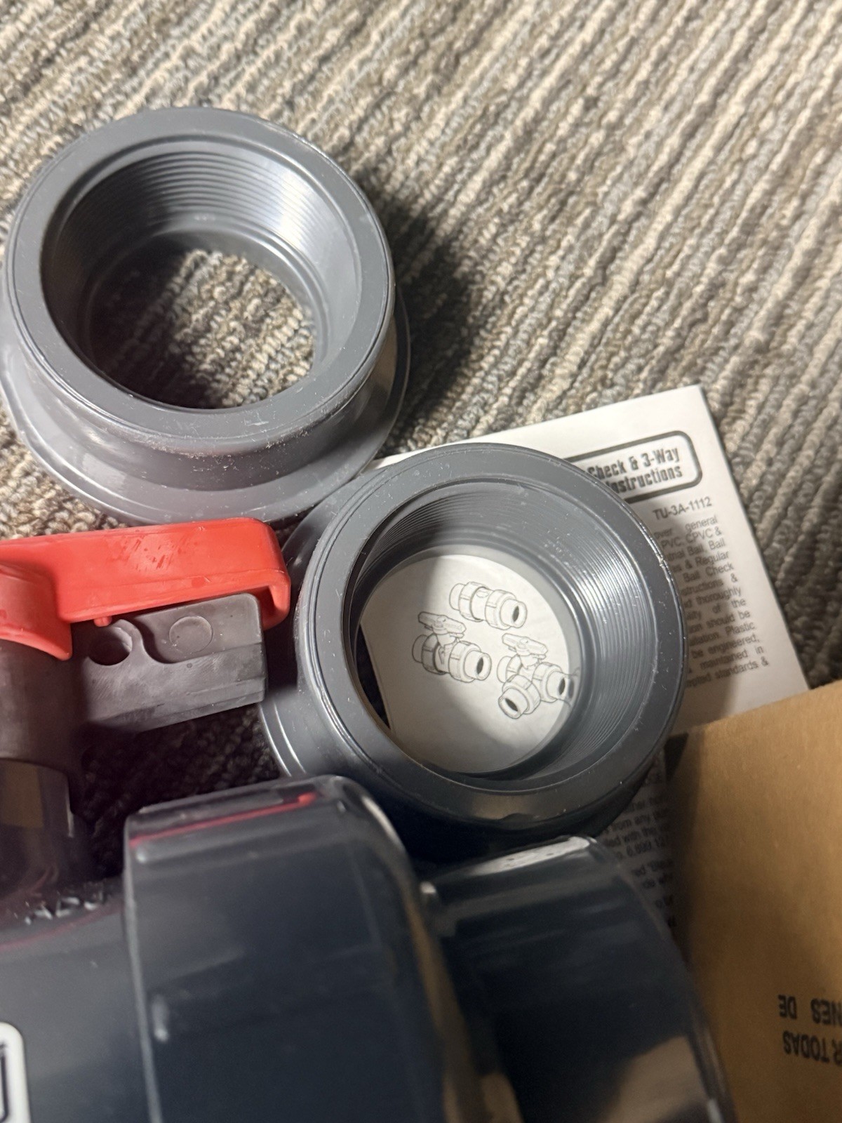 NOS Spears 1829-020 Ball Valve Socket Inline True Union 2″ PVC