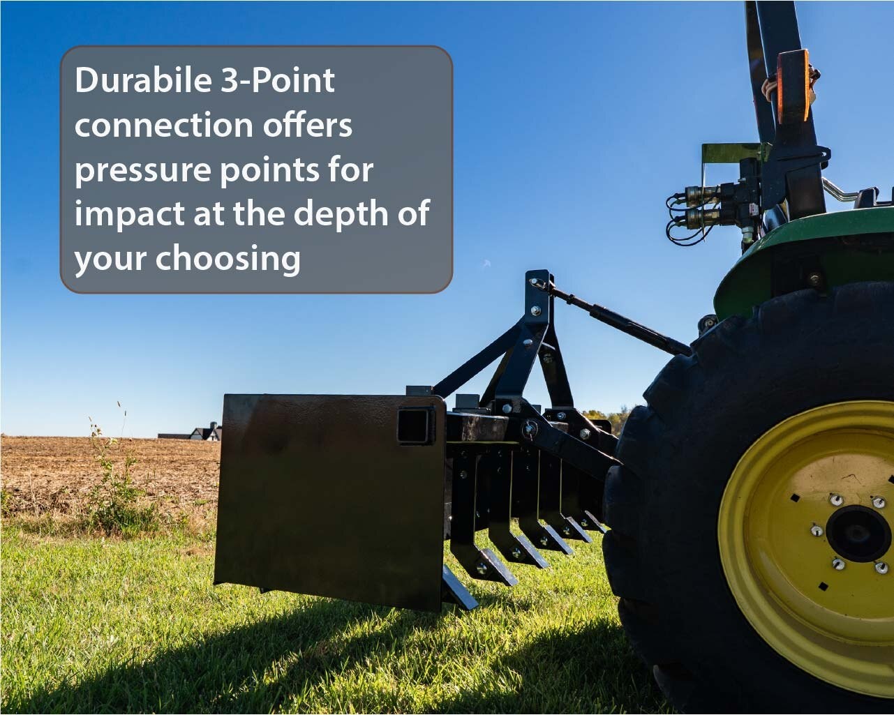 IMPACT IMPLEMENTS® Box Scraper for Category 1 Tractors