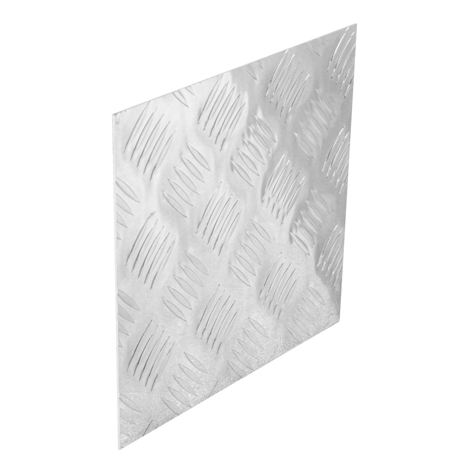 Truck‑Body Repair Aluminum Board, Square 5 Bar Tread Metal Plate 10.6″x10.6″