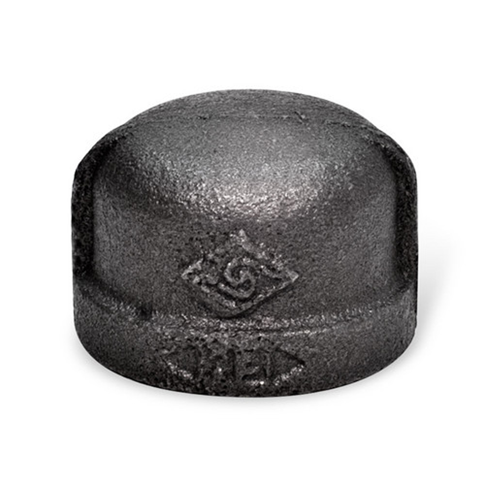 1-1/4″ BLACK MALLEABLE IRON CAP fitting pipe npt