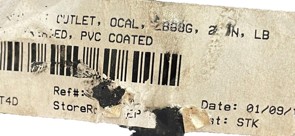 NEW OCAL THOMAS BETTS LB68G 2″CONDUIT BODY PVC COATED
