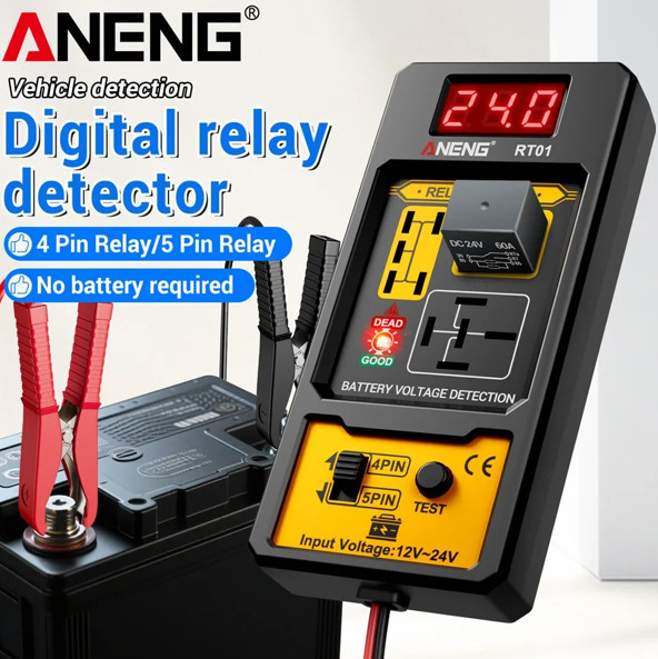 ANENG 12V Car Relay Tester Automotive Diagnostic Tool Electronic Battery Checker