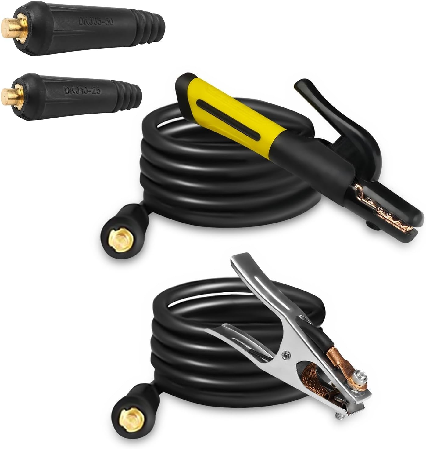 600A Copper Alloy Electrode Holder Set with Insulated Handle & Clamps