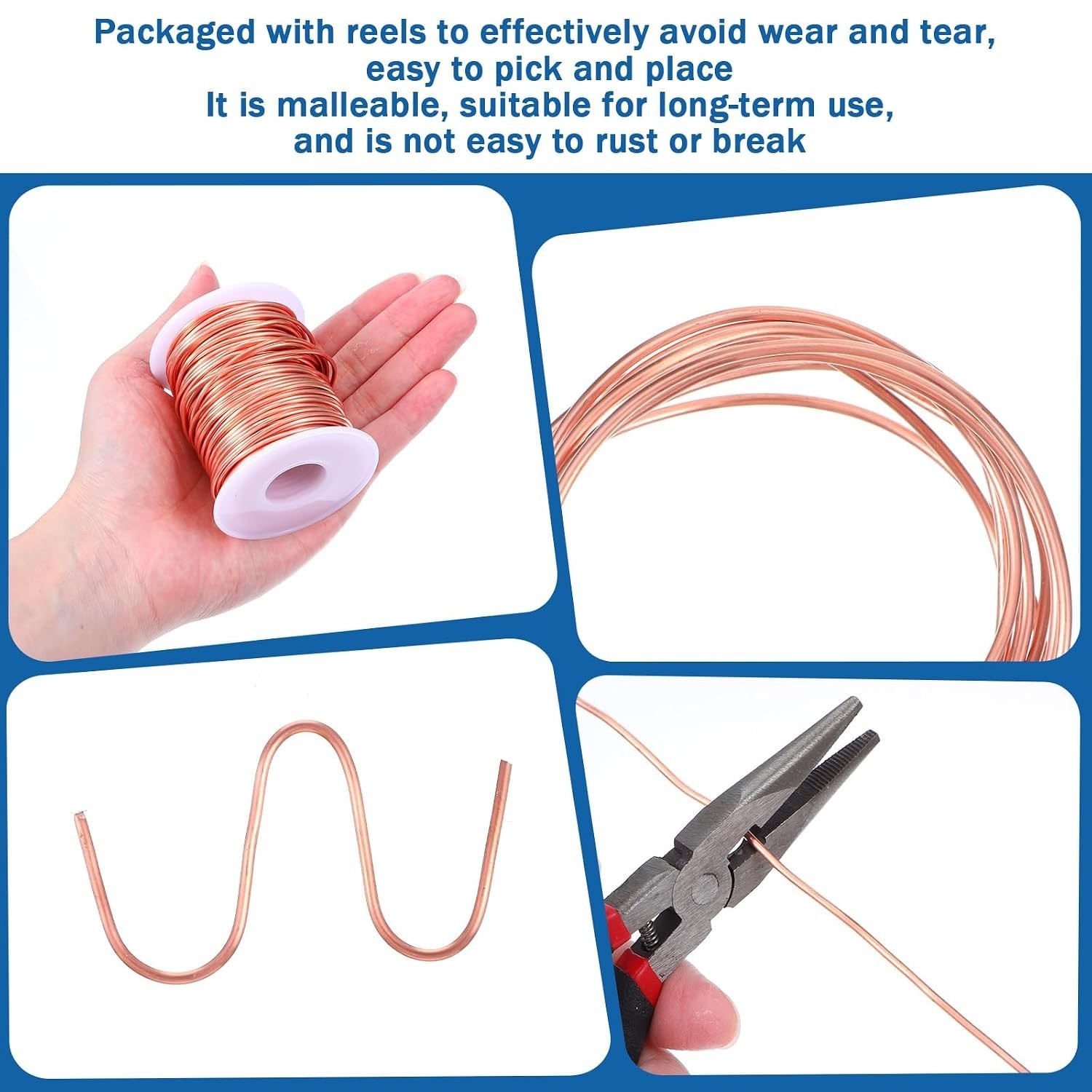 14 Gauge Copper Wire 0.06 inches 1.6mm 98 Feet Dead Soft Solid Bare Copper Wi…