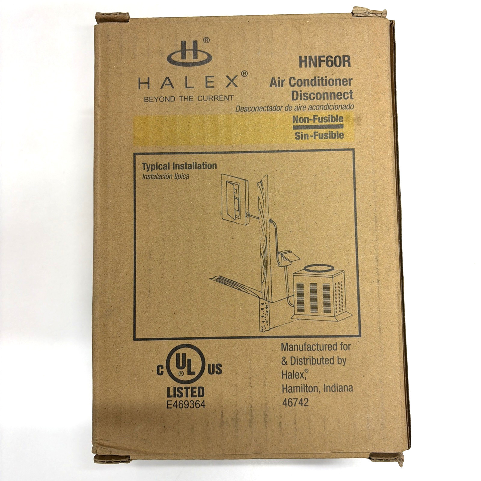 HALEX HNF60R 60-AMP Non-Fuse Air Conditioner Disconnect