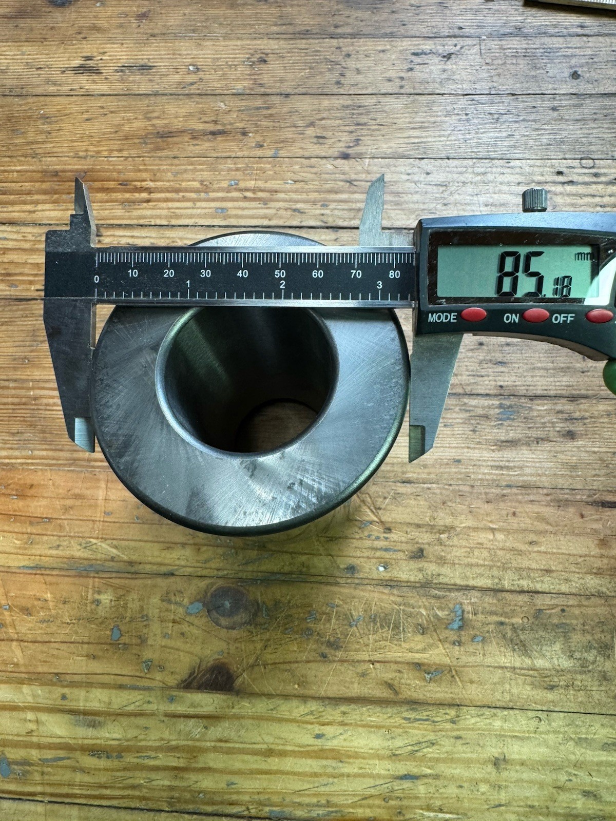 Lathe Headstock Reducing Sleeve 107 mm long x 85 mm OD 44 ID