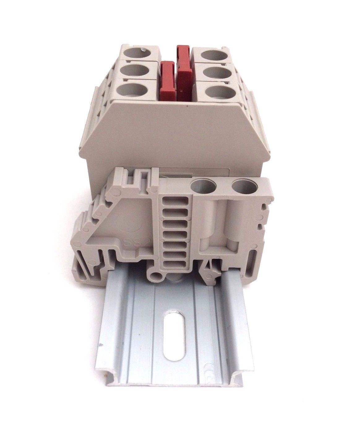 Solar Combiner Box Connector DIN Rail Terminal Blocks Dinkle 6AWG 60A 600V