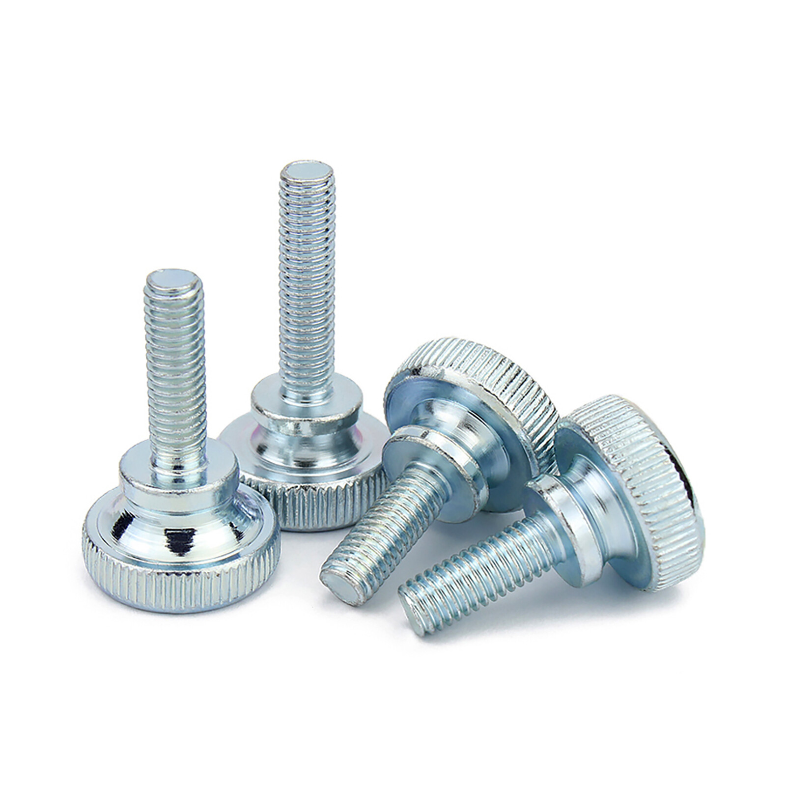 KNURLED THUMB SCREWS ZINC PLATED STEEL HAND GRIP KNOB BOLTS M3 M4 M5 M6 M8 M10
