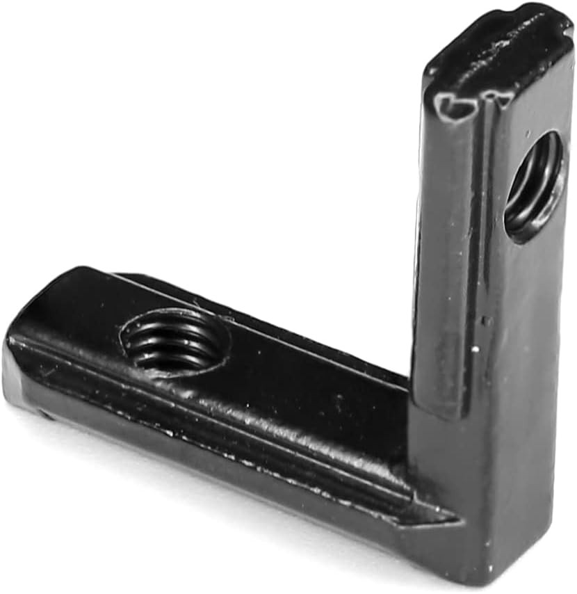 2020 Series Inner Aluminum Extrusion Connector with Screws,L Brackets L Shape Bl