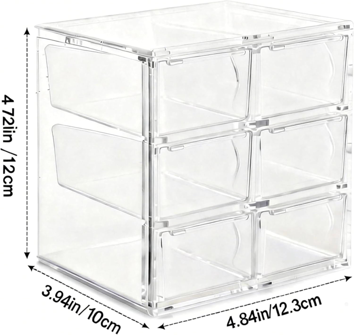 Acrylic Drawer Organizer, Clear Desk Organizer with Drawer, Plastic Stackable…
