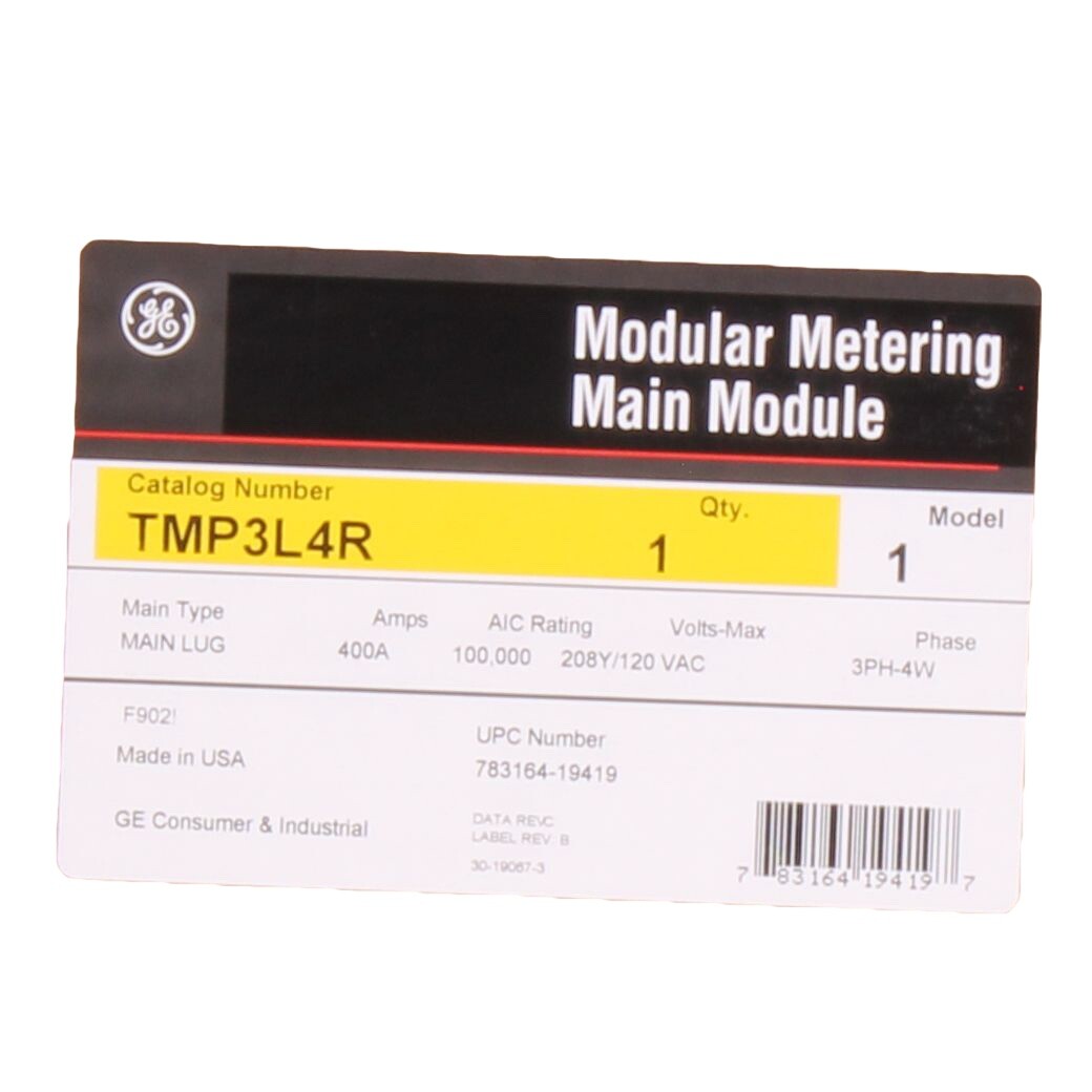 GE General Electric TMP3L4R Meter MOD III Module Metering Main Module 400 Amp 3R