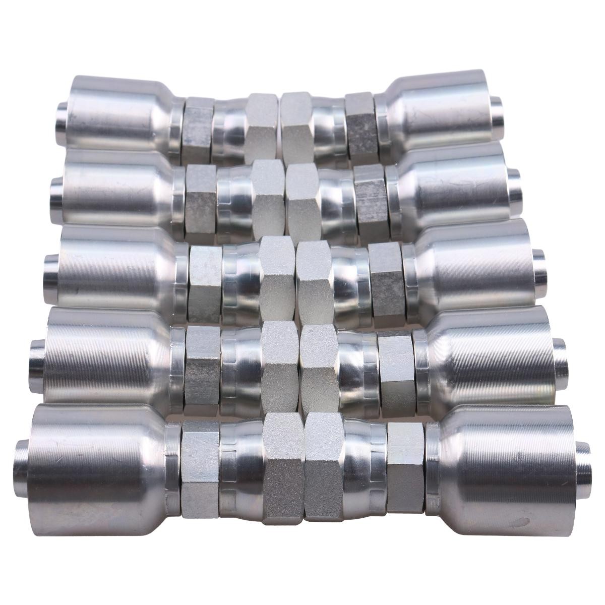 10PK Hydraulic Hose Fitting 10643-12-12 with 3/4″ Female JIC Swivel for Parker