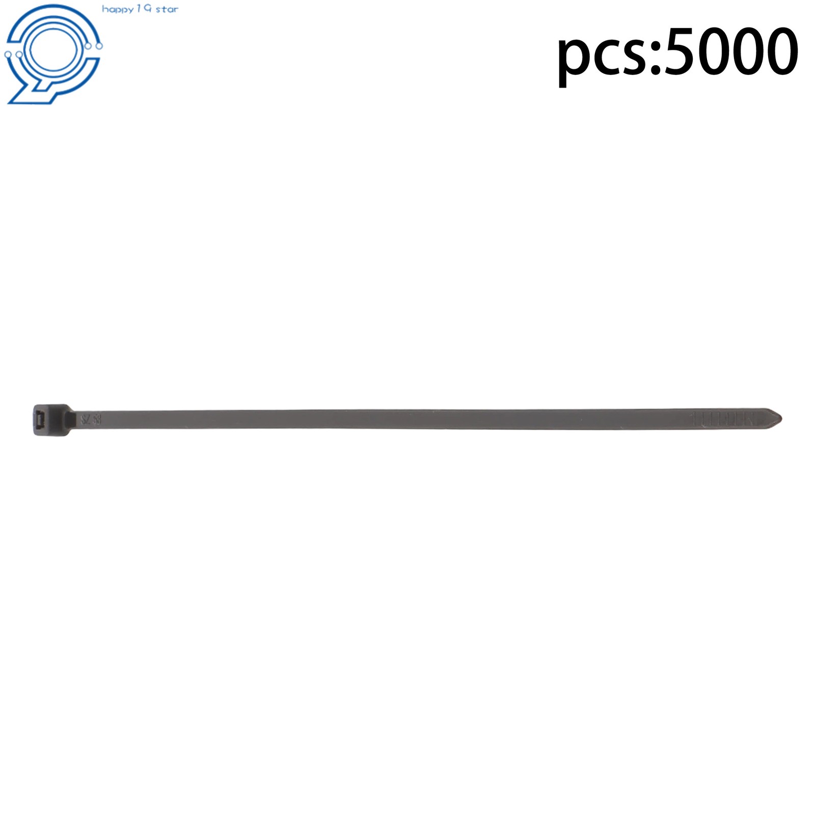8″ Zip Ties 5000 Pack Heavy Duty 40lb Black Uv Cable Ties 0.14″ Max 185°F