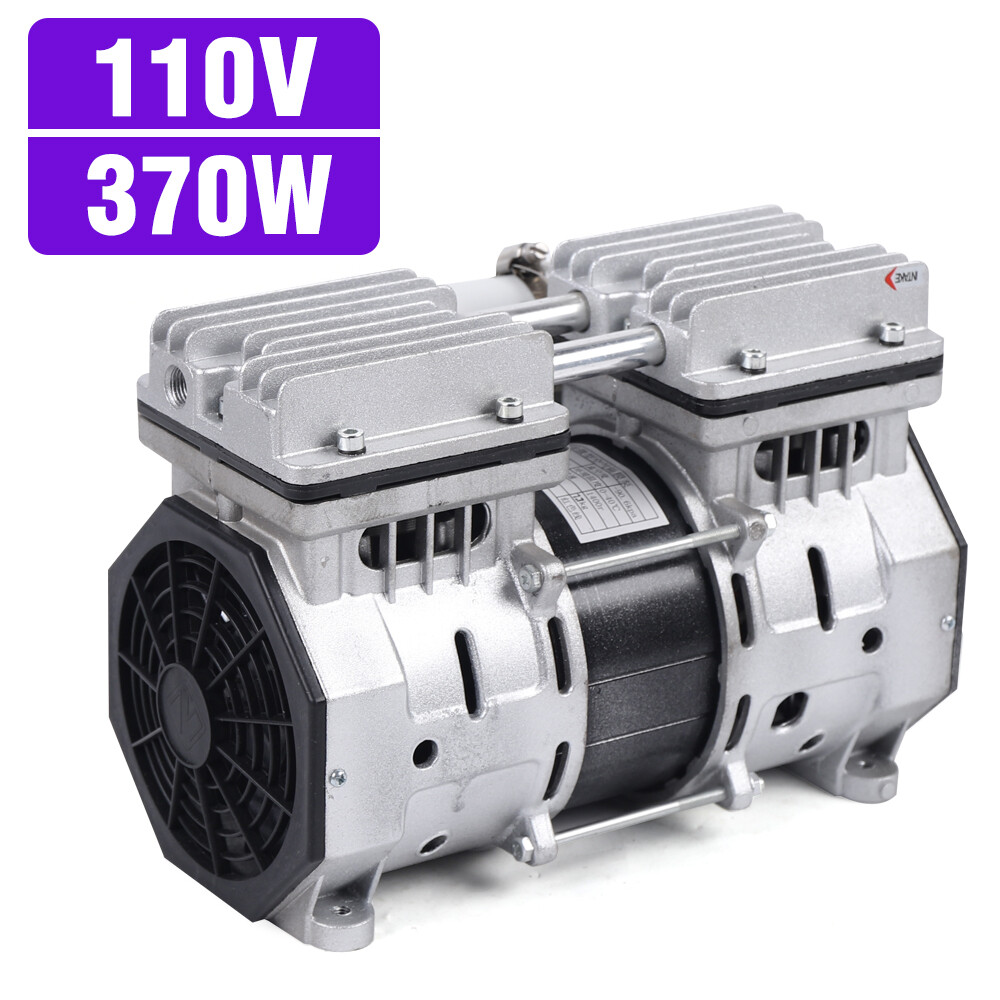 Oilless Vacuum Pump | Industrial Oil-Free Piston Vacuum Pump W/Filter BEST SELL