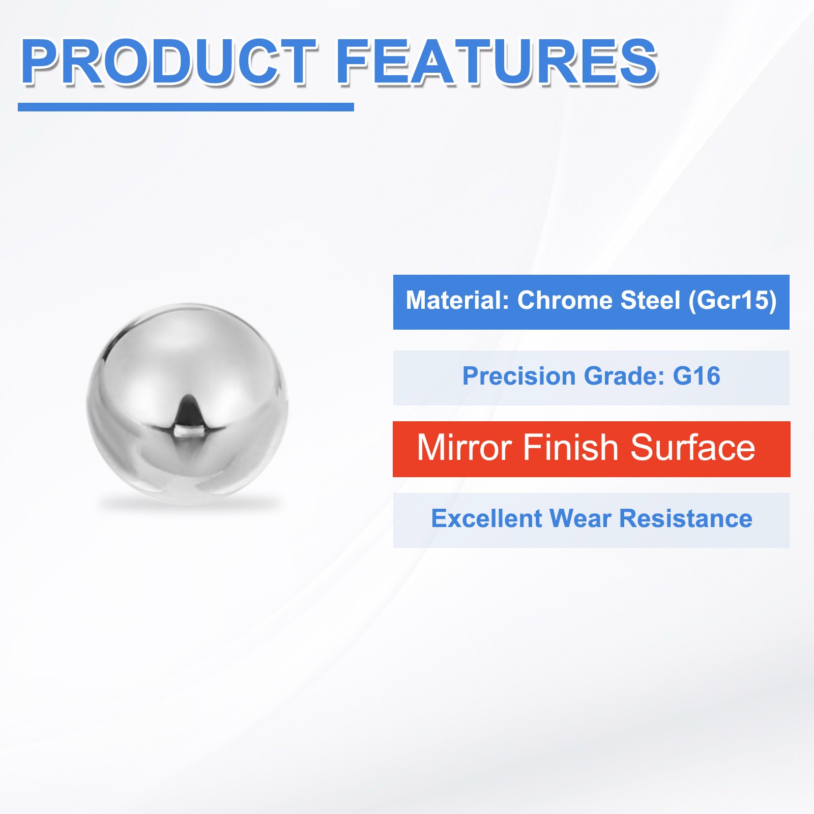 20pcs Precision Balls 17mm Diameter G16 Solid Chrome Steel Bearing Balls