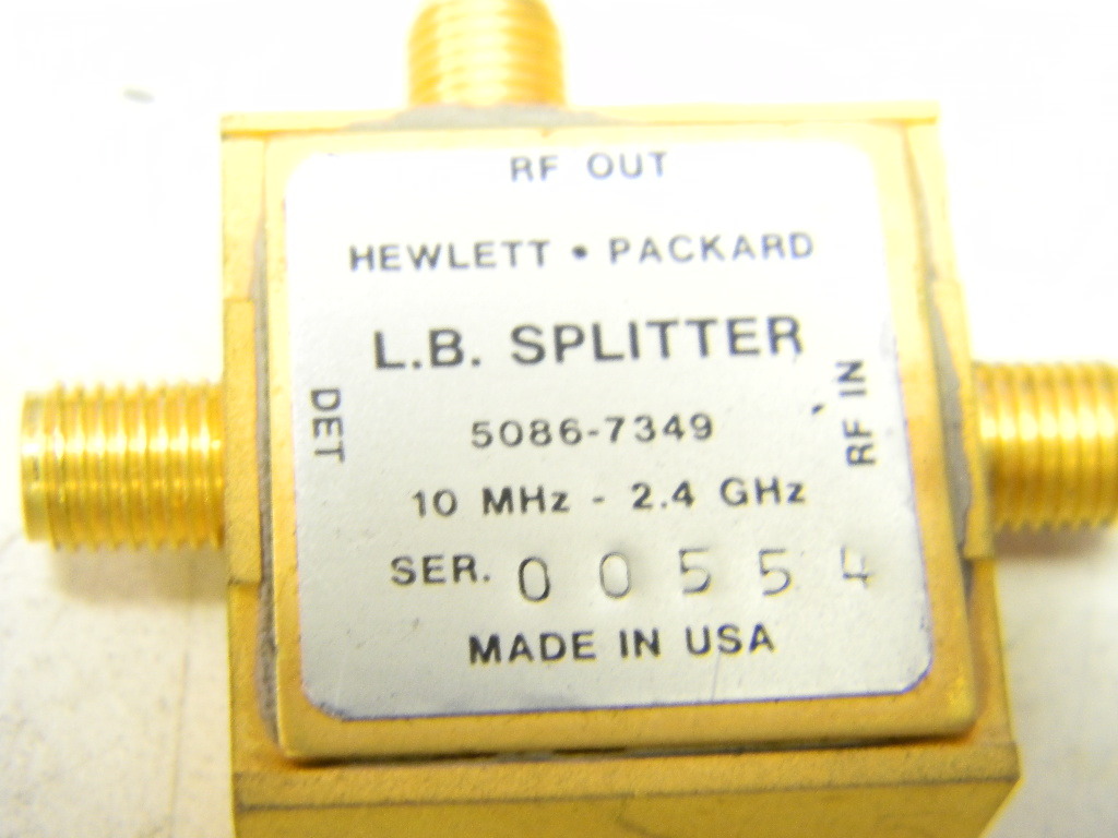 Hp Agilent 5086-7349 10Mhz-2.4Ghz L.B. Splitter
