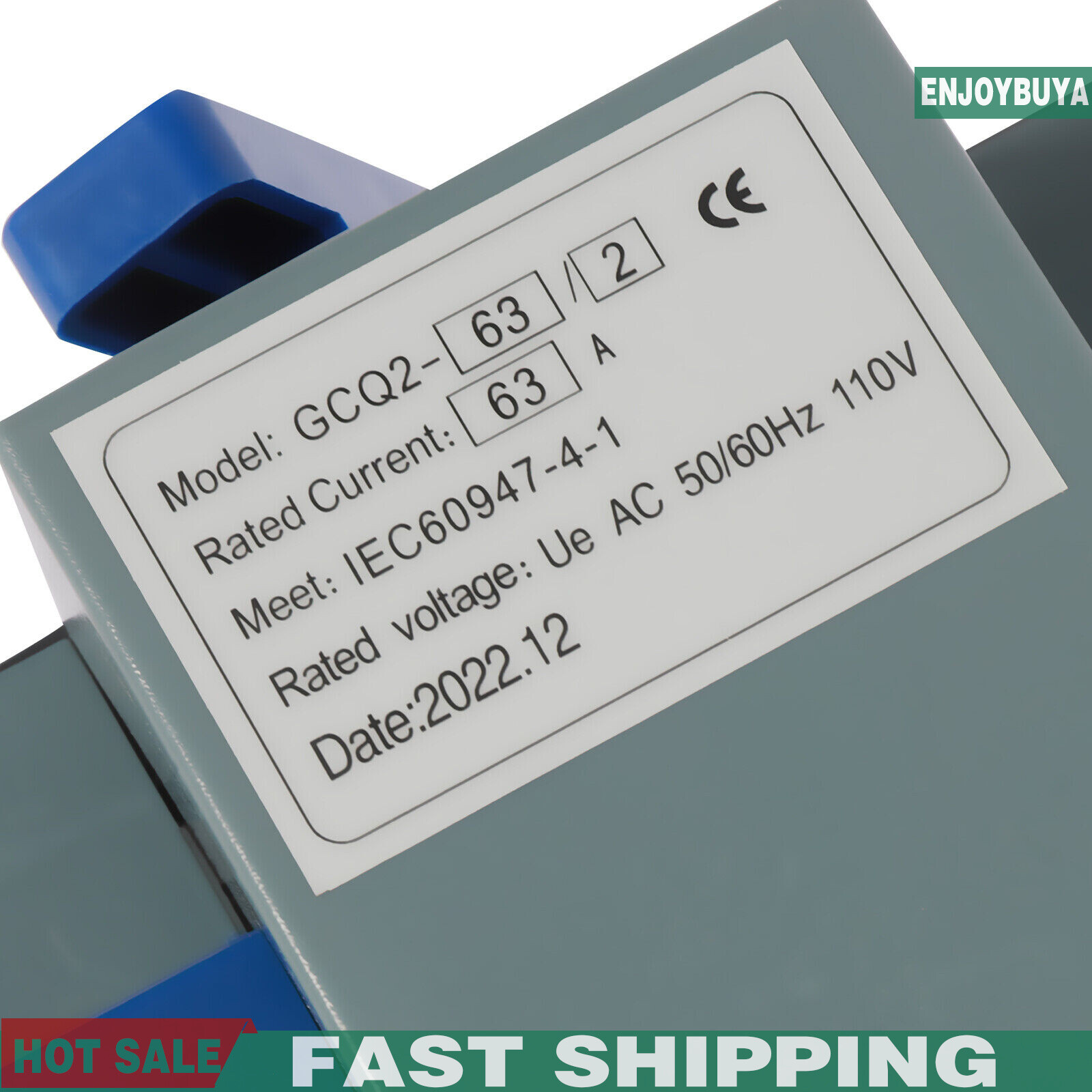 AC110V 2P 63A Mini Dual Power Automatic Transfer Switch Toggle Control Converts