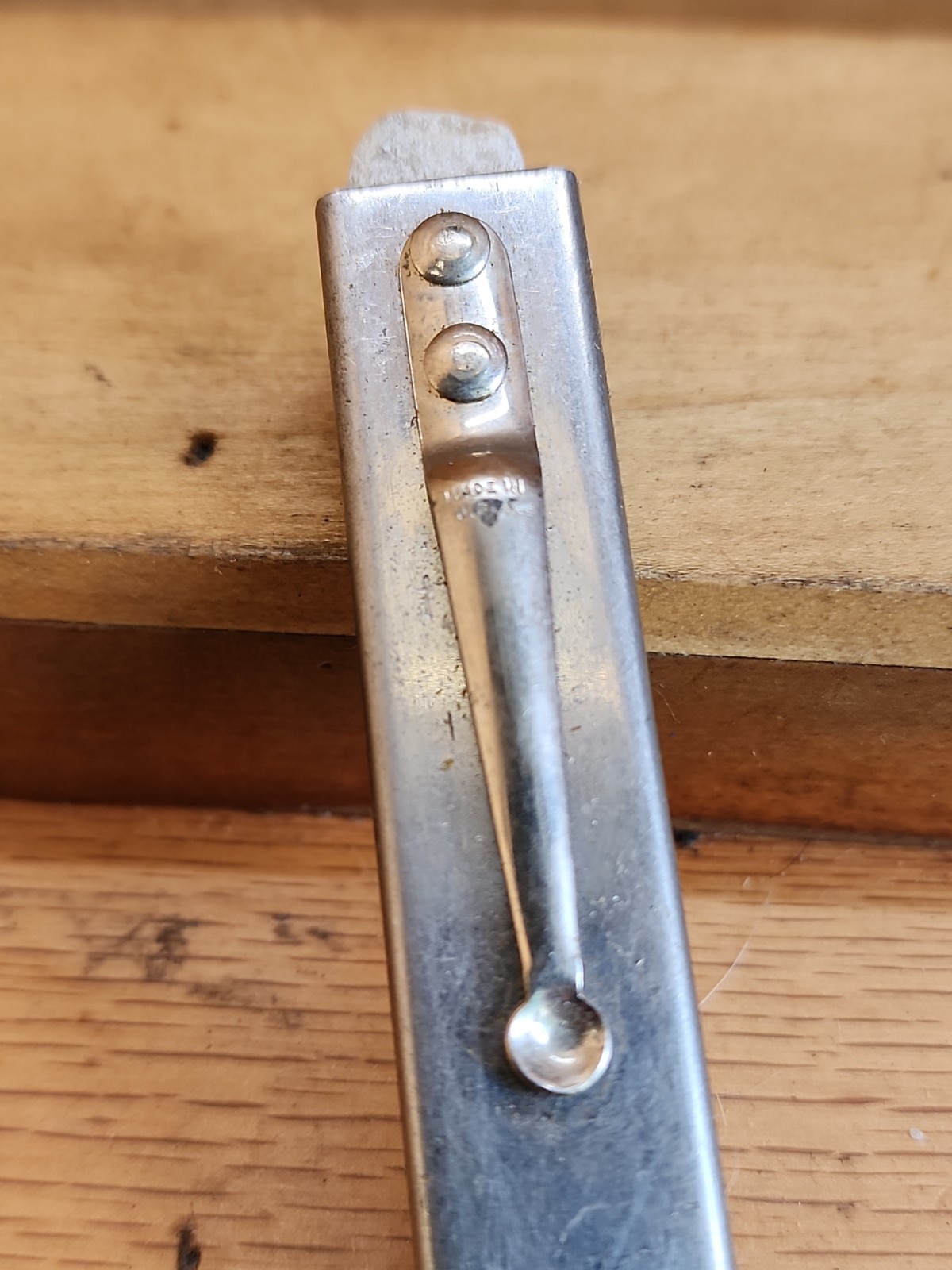 Vtg. Ace Hardware Pocket Flat Soapstone Holder Marking Tool for Metal Refillable