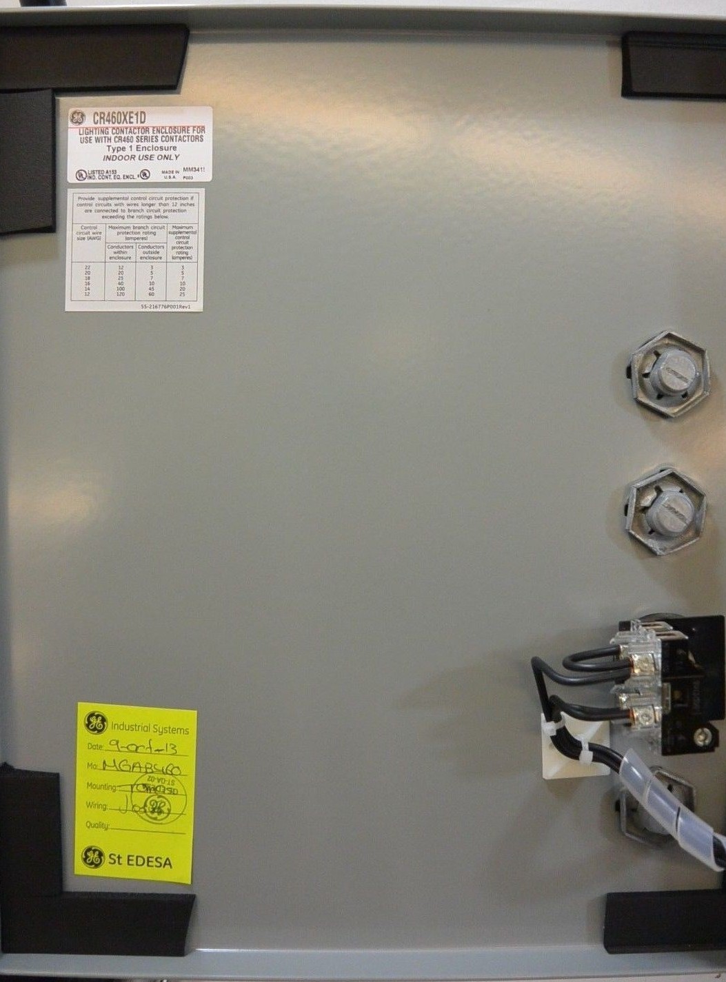 GE Electrically Held Lighting Contactor CR460B CR463L20AJA14A0 Nema 1 Enc. NEW!