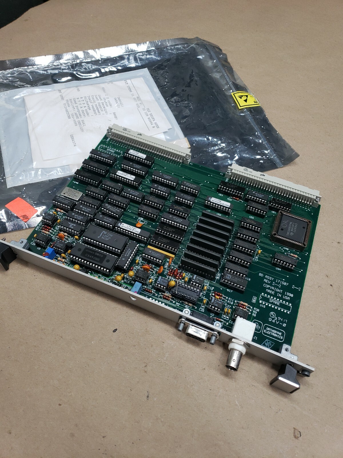 Orthodyne Electronics 171506 Rev G BD ASSY 171507 #106Z38RM