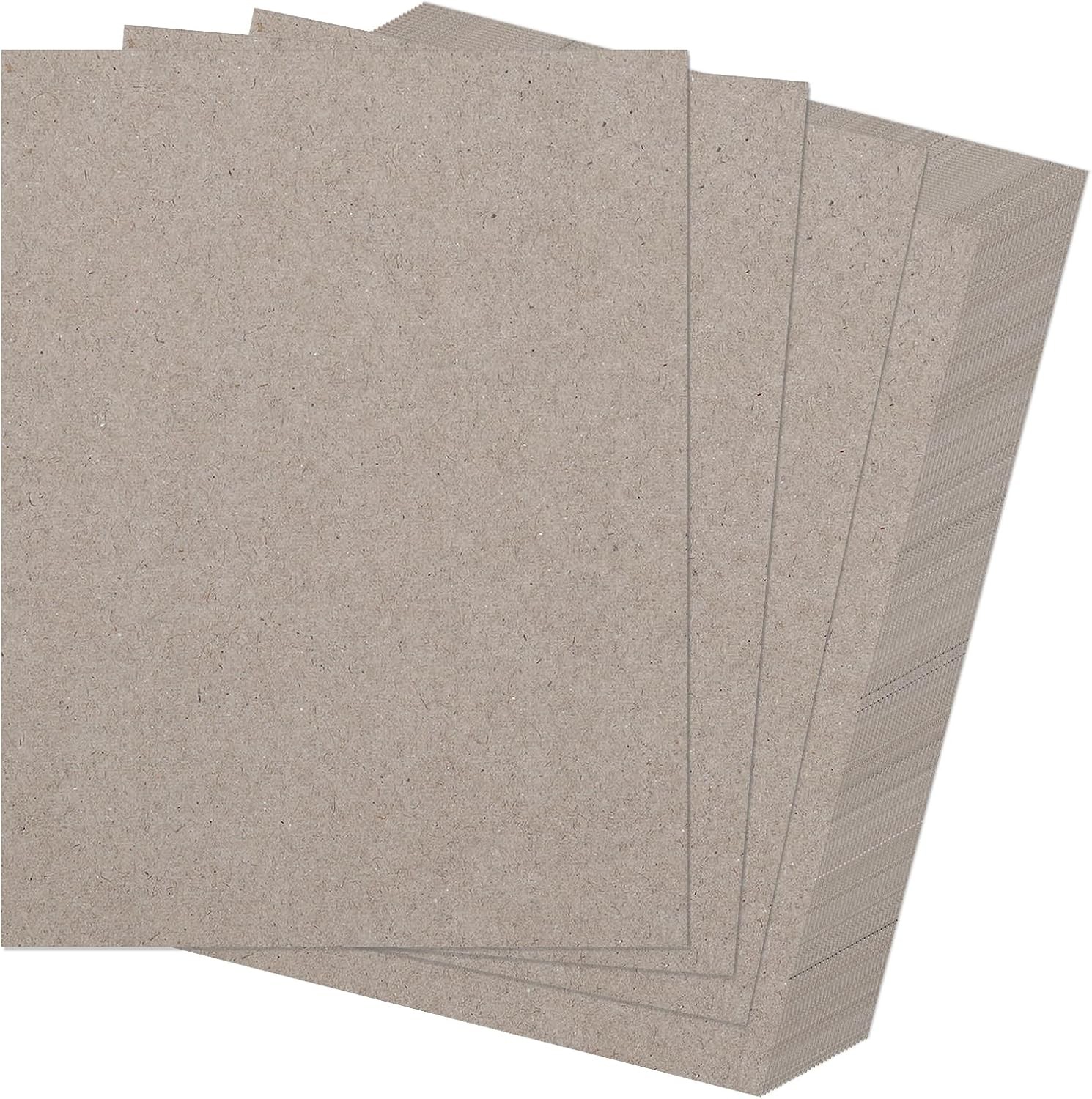 20 Pcs Book Board, Binder Board, Cover Board, Heavy Duty Chipboard for Book