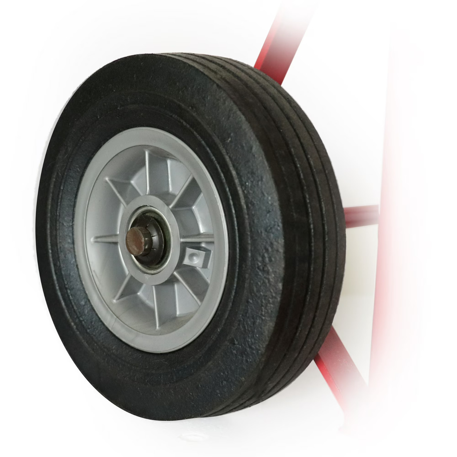 Milwaukee 600 lb Steel P-Handle Hand Truck Heavy Duty Moving Dolly Flat FreeTire