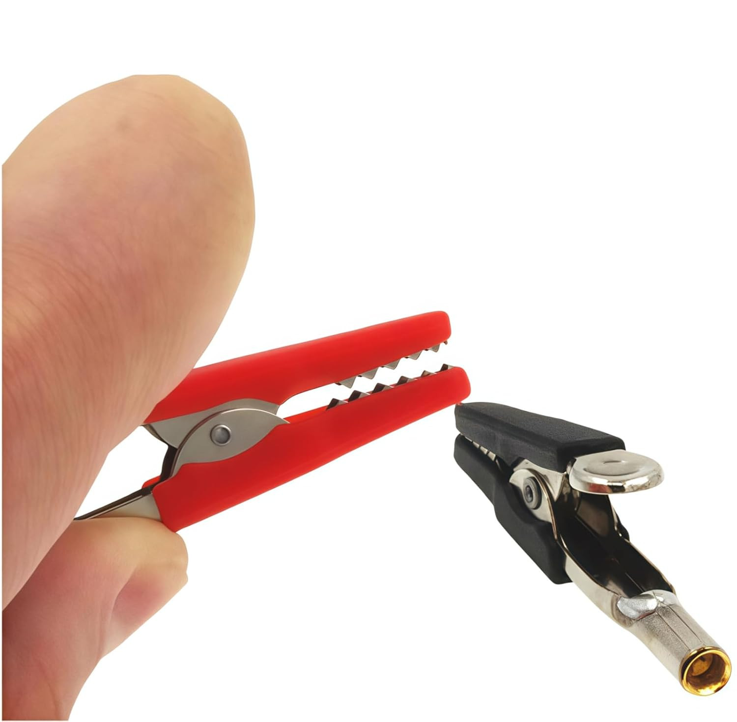 AC15 Insulated Test Probe Push on Alligator Clips Crocodile Clamps Use for Test