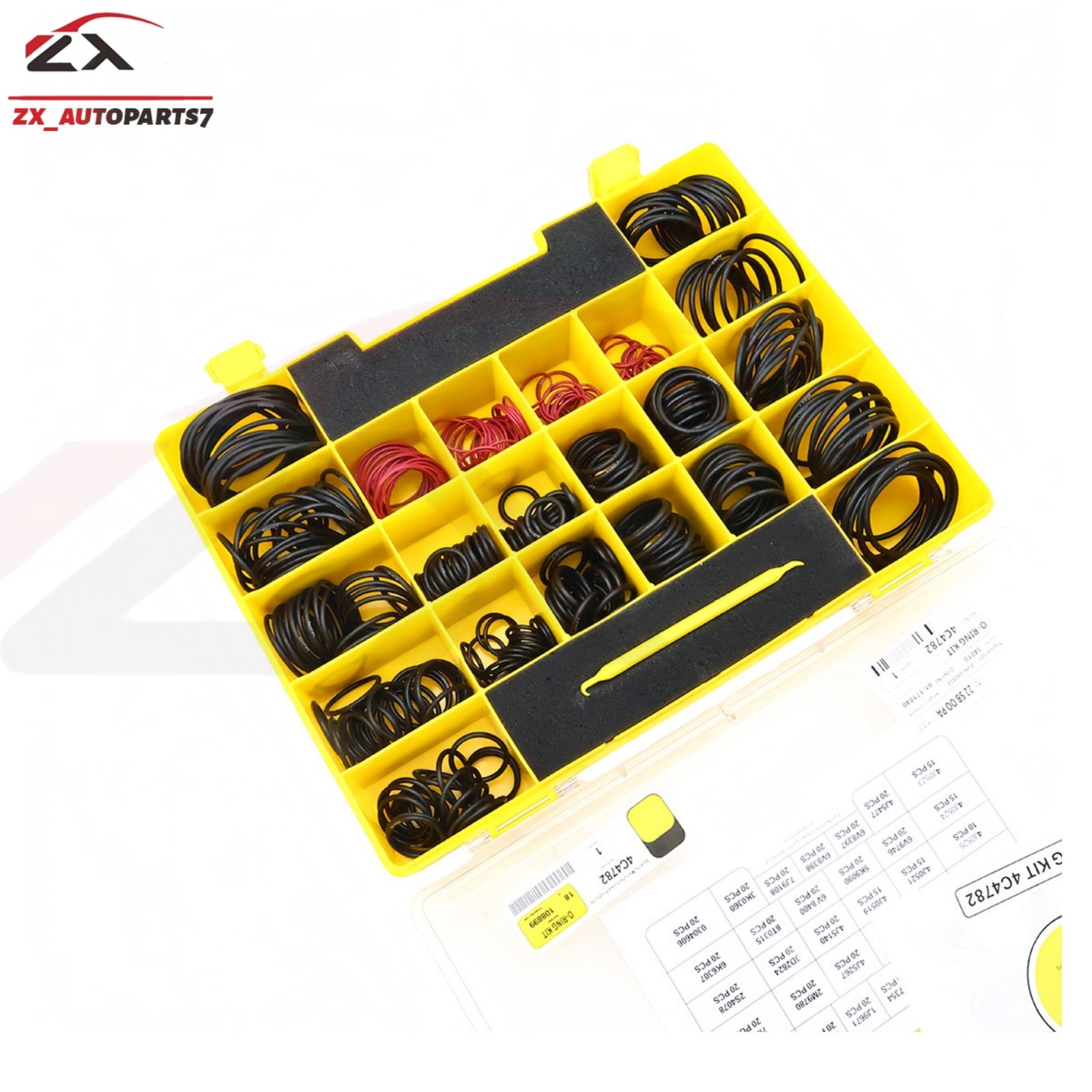 580Pcs Seal O-Ring Kit For SAE STOR ORFS 61 62 Nitrile90 4C-4782