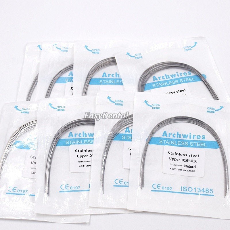 Dental Orthodontic Stainless Steel Rectangular Arch Wire Natural/Square/Ovoid