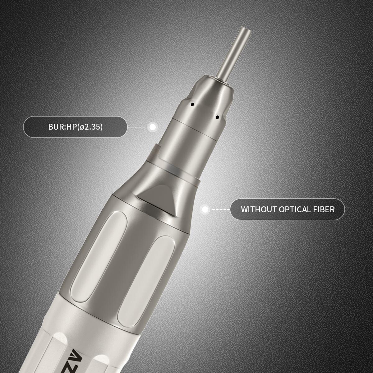 AZDENT Dental 1:1 Direct Drive Slow Low Speed Straight Handpiece E-type
