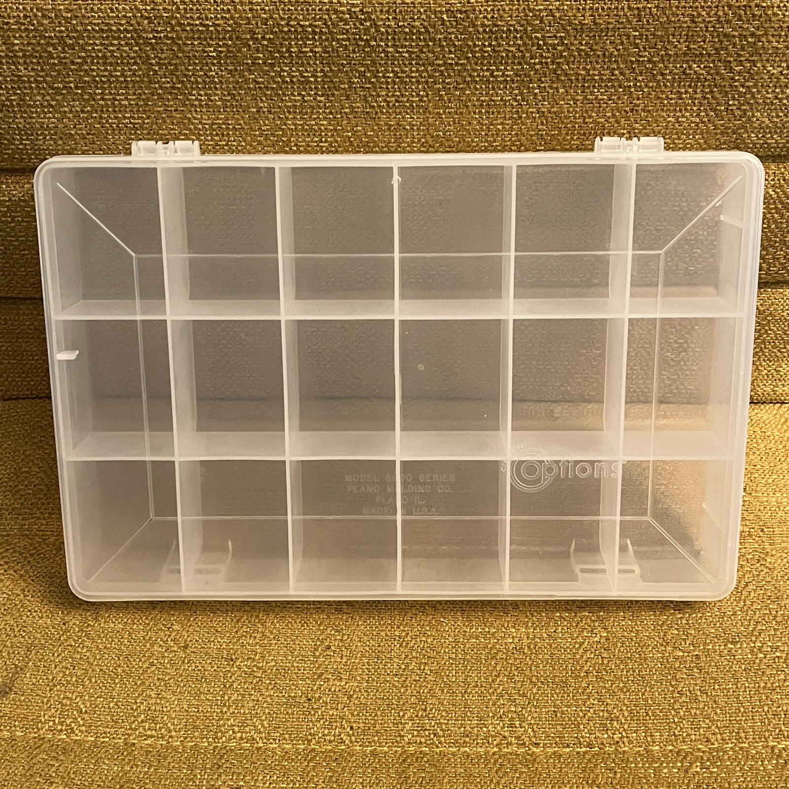 18 Compartment Plastic Storage Box Tray Bin Sorter – 11x7x1.5 inches