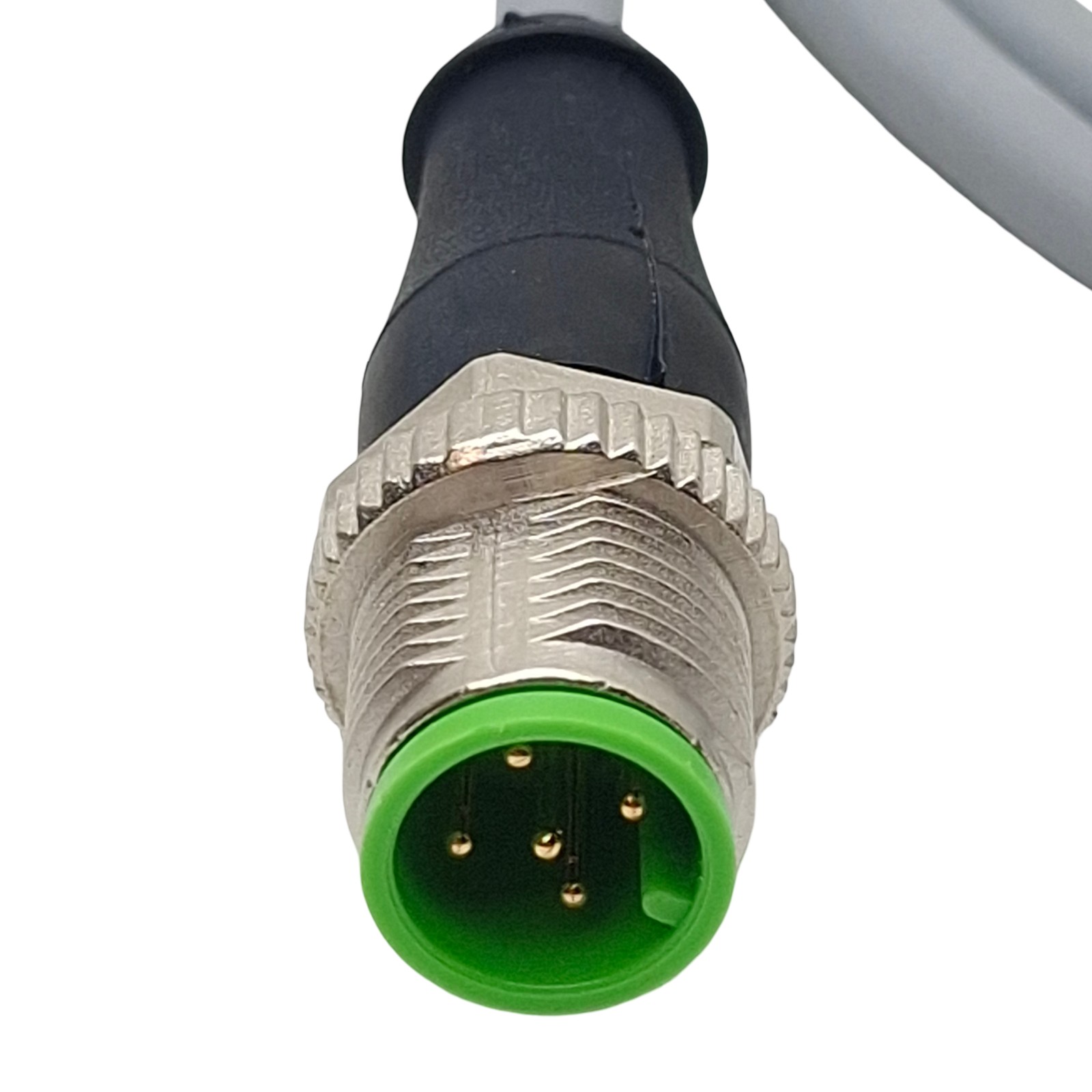Balluff BCC0JZ1 Cordset, 4-Pin M12 Male x 4-Pin M12 Female, 12A 63VAC/DC, 1m