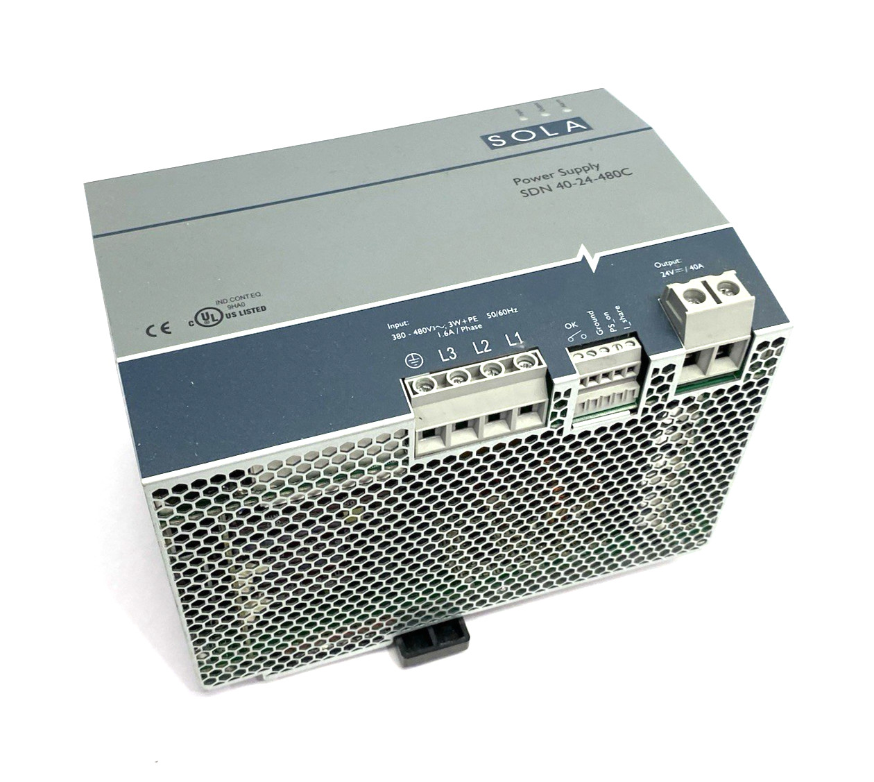 Emerson SOLA SDN 40-24-480C Power Supply DIN Rail Mount