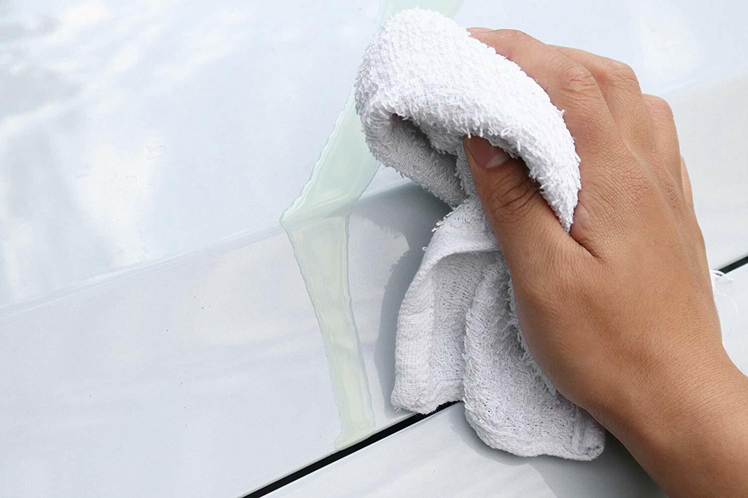 Bulk 60 Pack of Terry Towels – All Purpose Cleaning Grade Rags – 14 x 17 White
