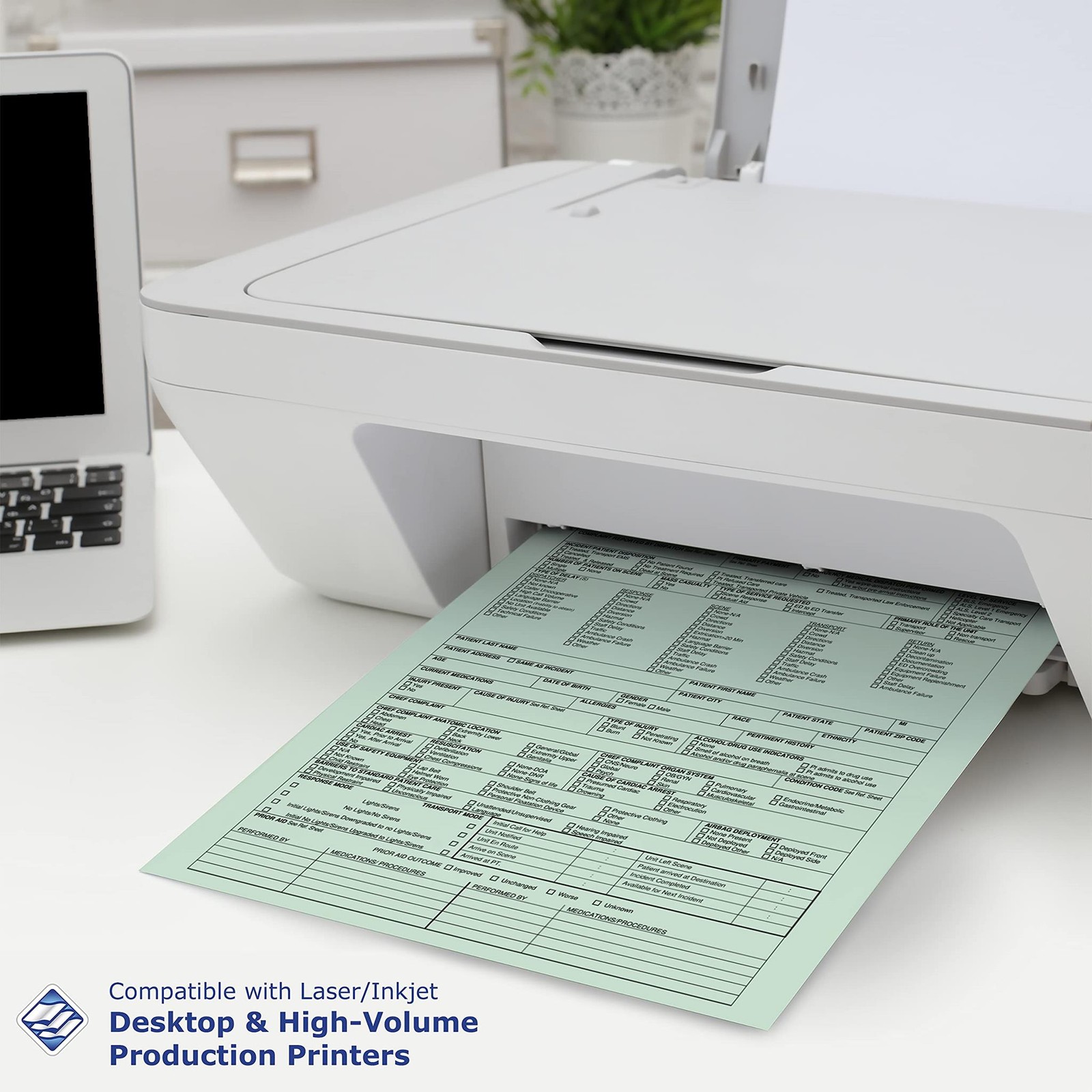 PrintWorks Professional Pre Punched Paper, 5 Hole Punch Top For Top Punch Binder