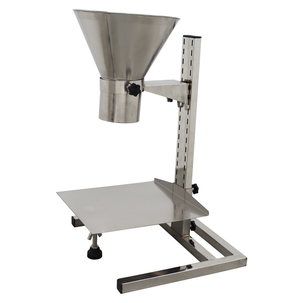Manual Feeding Hopper Filling Platform Funnel w/Support Stand Adjustable Height