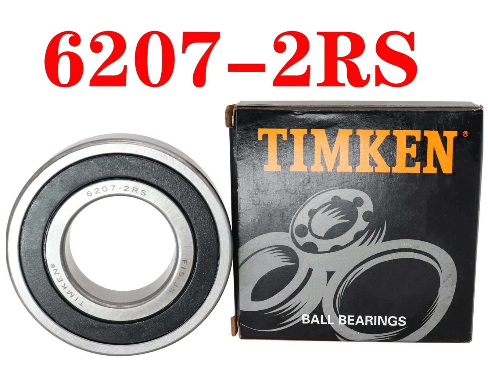 TIMKEN 6207-2RS 35X72X17MM Double Rubber Seal Deep Groove Ball Bearings