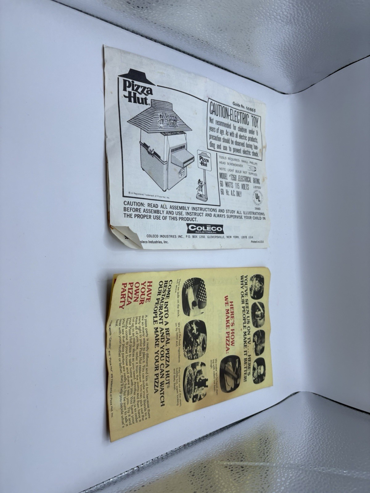 Coleco Kids Pizza Hut Electric Baking Oven 70s Works EZ-Bake