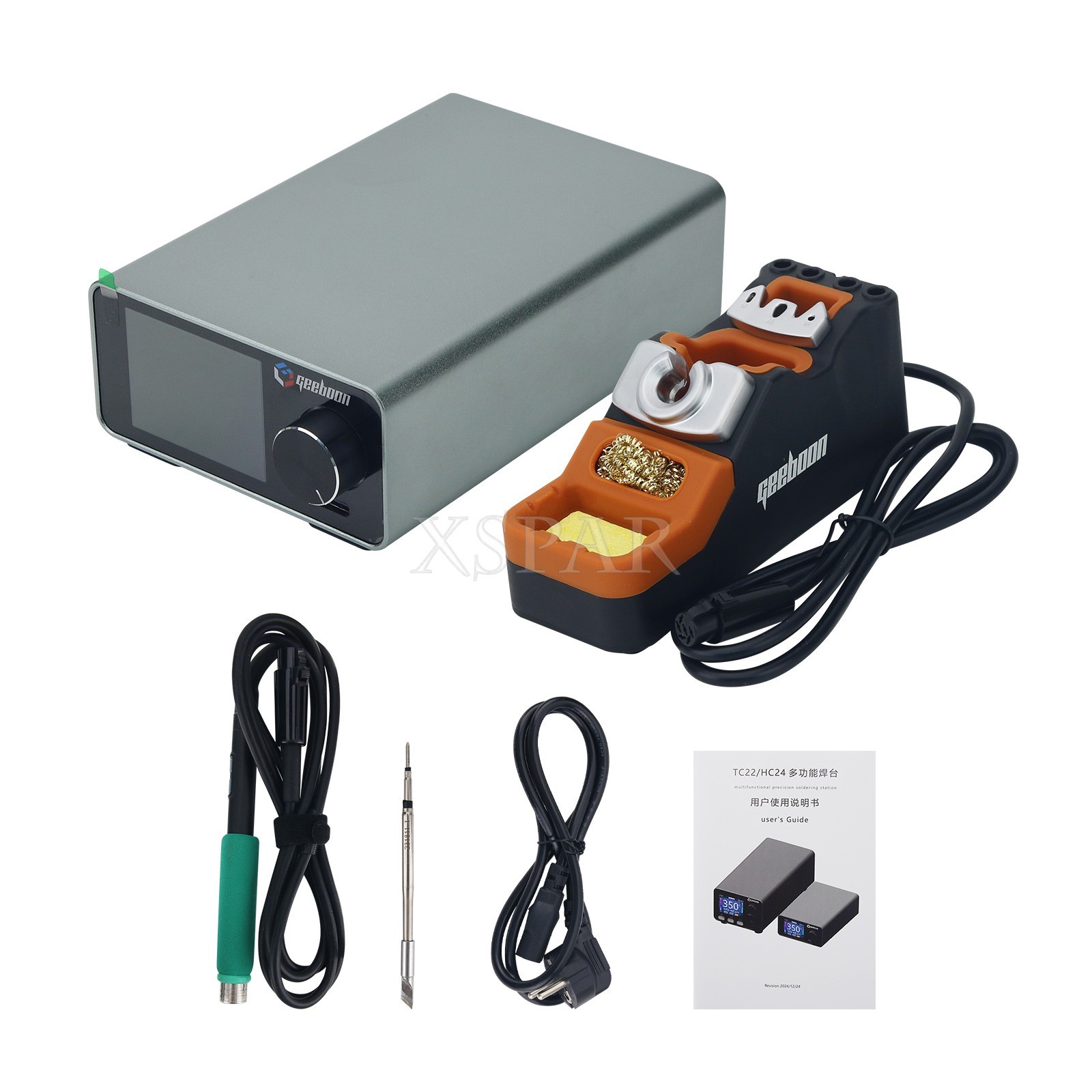 GEEBOON TC22 240W Soldering Station SDC02 Soldering Iron Stand Kit +C245 Tip US#