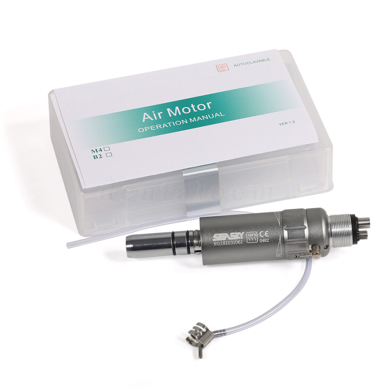Dental Straight Handpiece Nosecone & Air Motor 4H fit NSK Low Slow Speed YP4 Jm