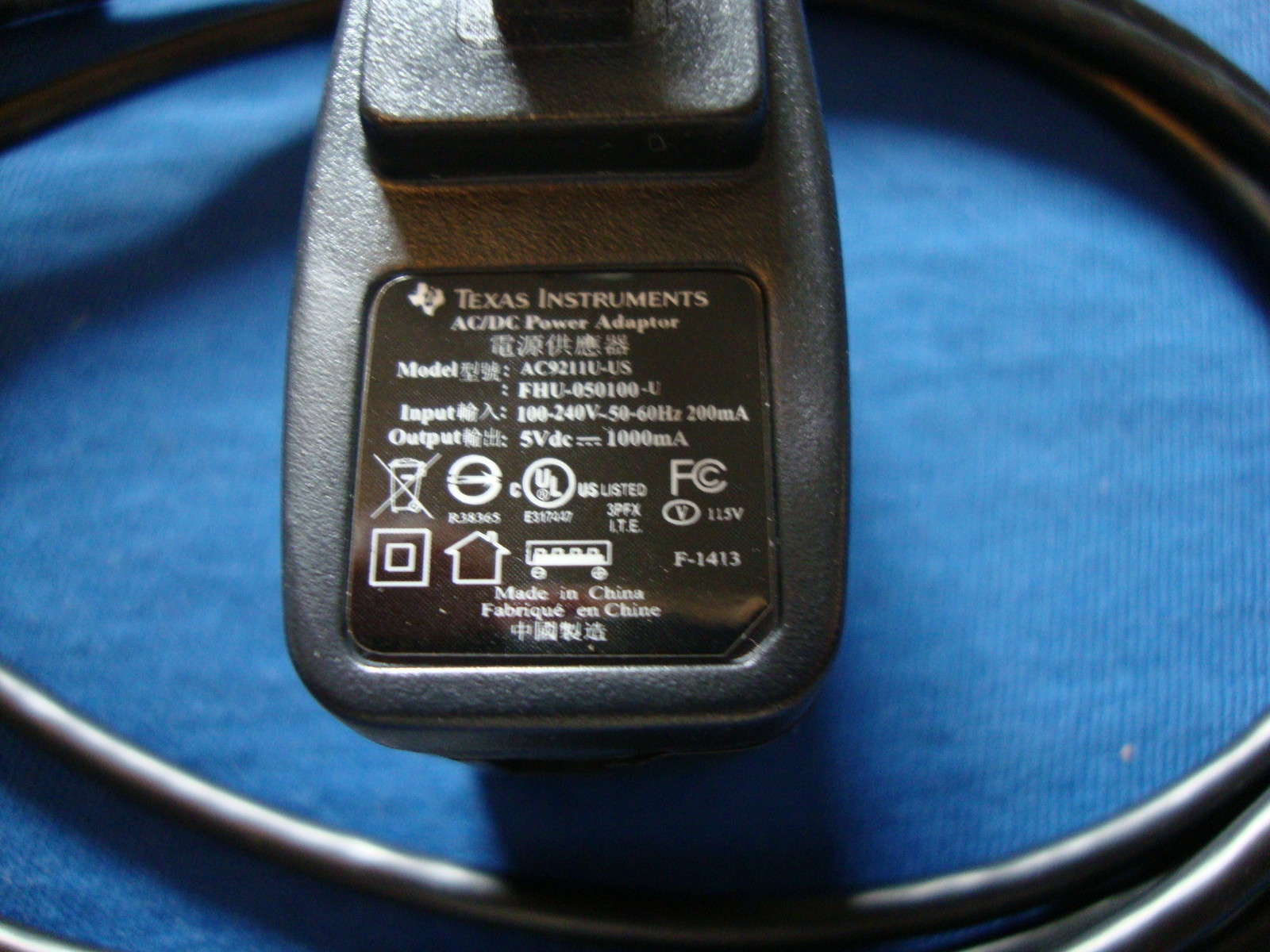 New TI-84 Plus C Silver Edition Charger Power Adapter Genuine TI Product w USB
