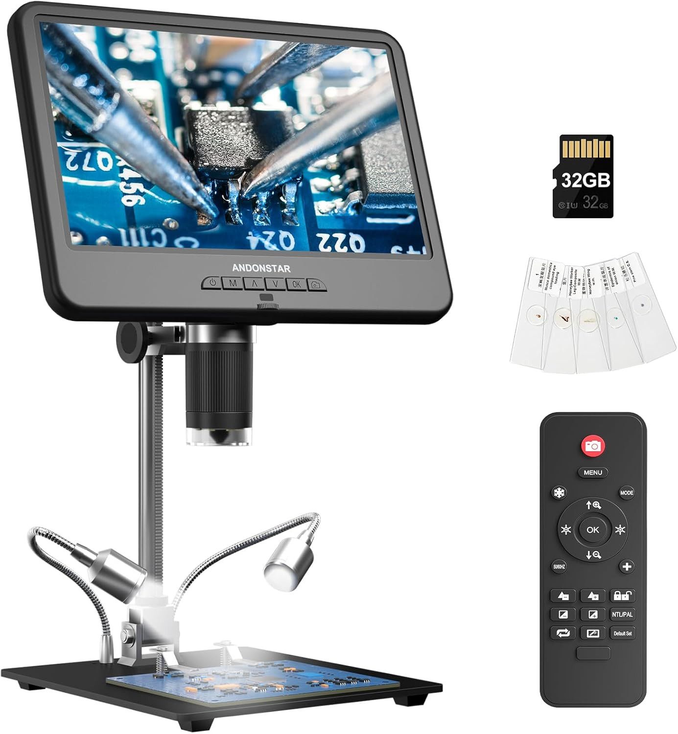 AD210 10.1 Inch LCD Digital Microscope for Adults Soldering Microscope
